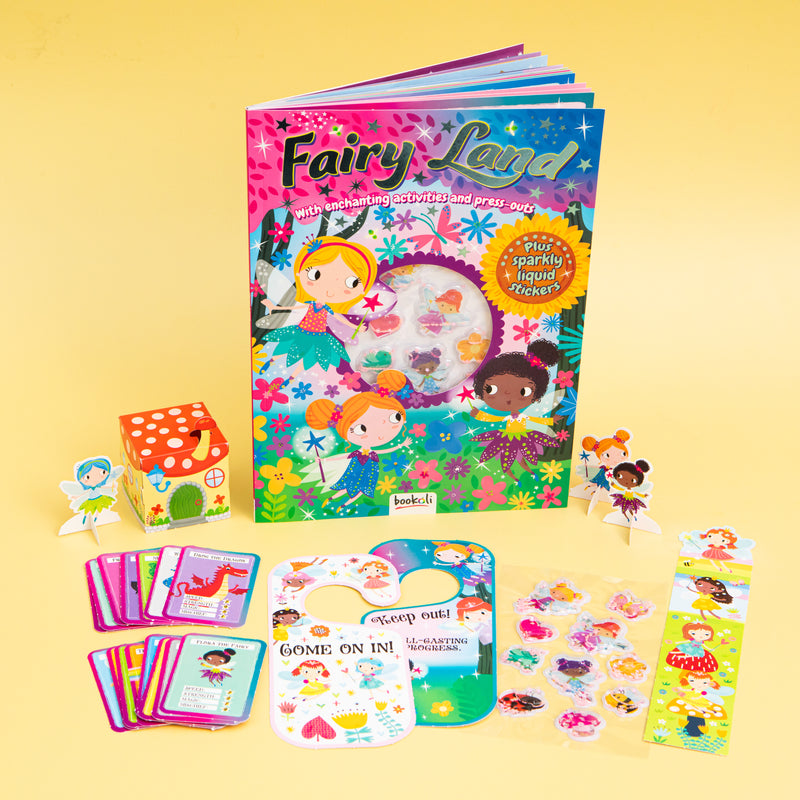 Fairy Land Sticker Activity Book with Sparkly Liquid Stickers