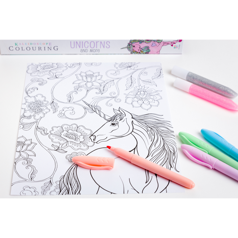 Kaleidoscope Colouring Kit: Unicorns and More