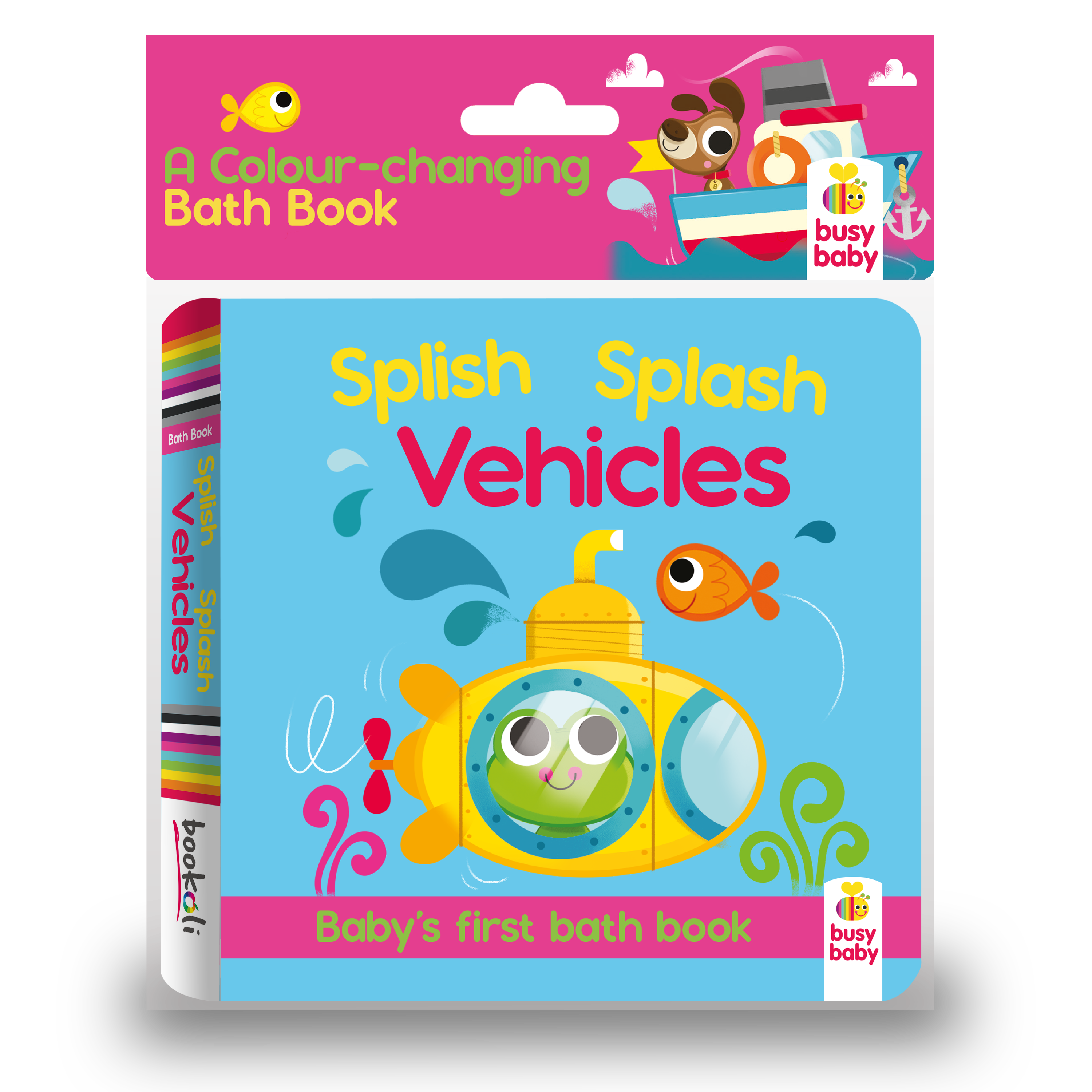 ColourChanging Bath Book Splish, Splash Vehicles CuriousUniverse