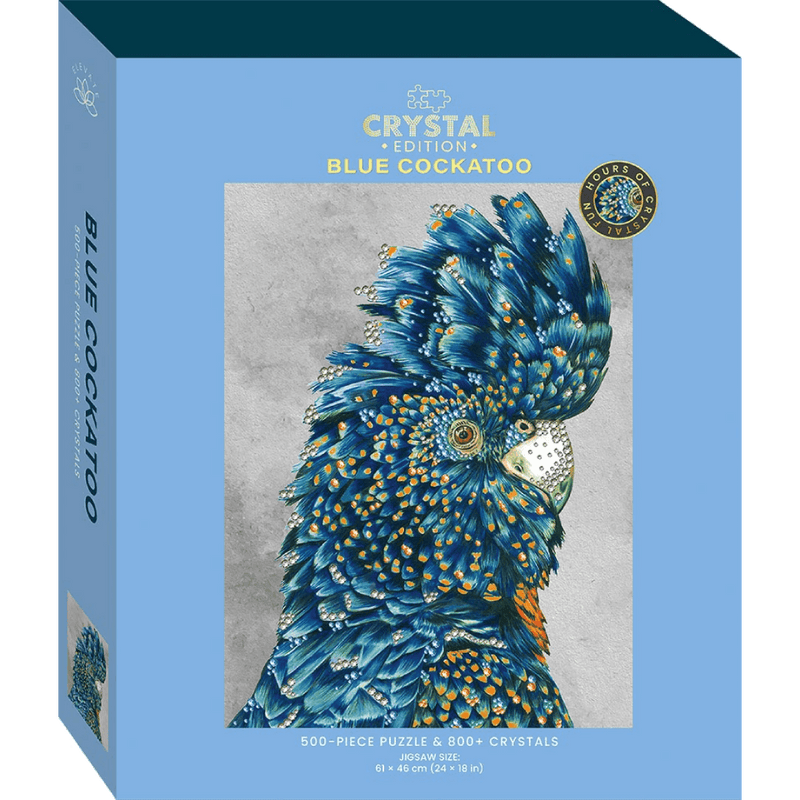 Elevate Crystal Edition 500-Piece Jigsaw: Blue Cockatoo