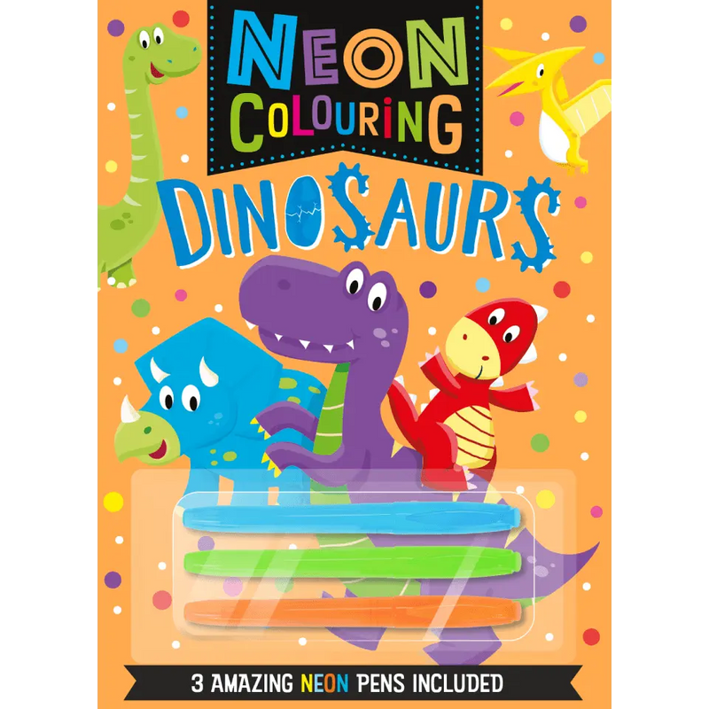 Neon Colouring Book: Dinosaurs