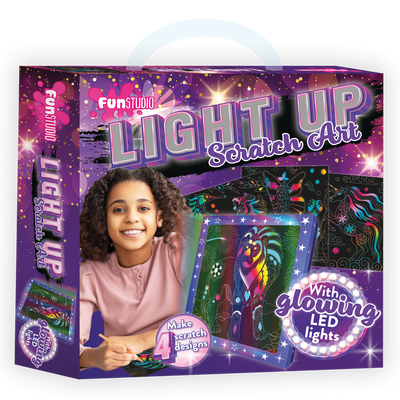 Fun Studio Light Up Scratch Art Kit