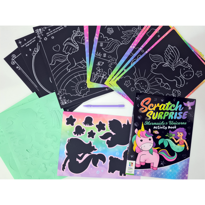 Ultimate Scratch Surprise: Mermaids & Unicorns Activity Kit