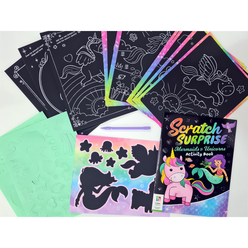 Ultimate Scratch Surprise: Mermaids & Unicorns Activity Kit